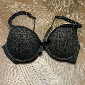 Animal Print with mesh over the top and lace bra